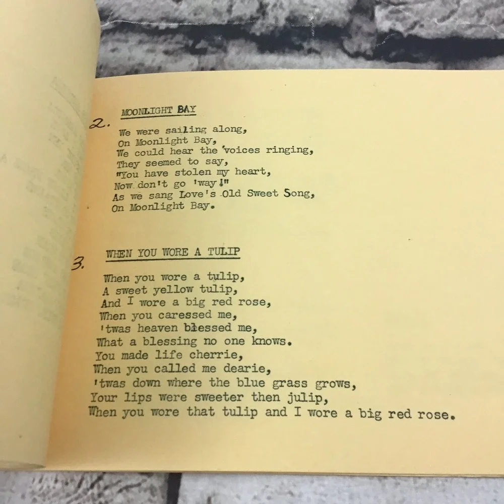 Vintage 60's Meier & Frank Co-Workers Song Book Paperback Staple Bound Booklet